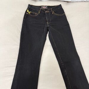 Pepe Jeans Black Flare Jeans with Contrast Stitching
